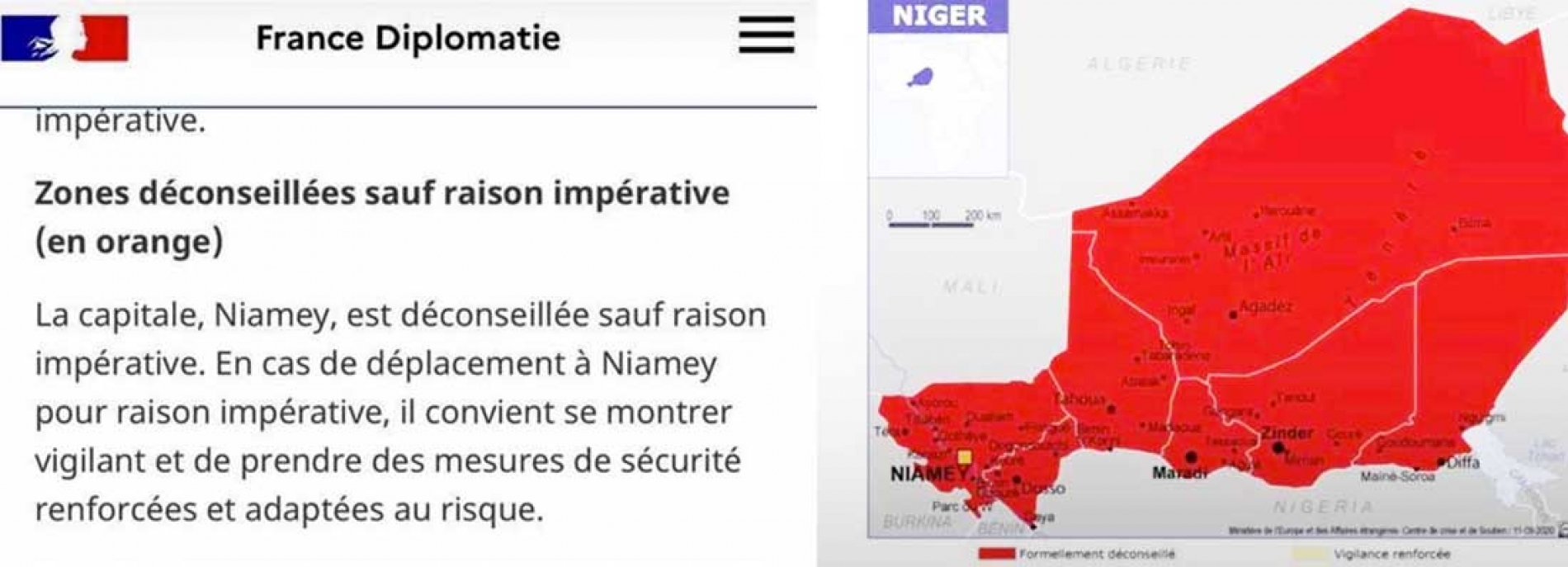 Classement du Niger en ‘’zone rouge’’par le Quai d’Orsay : Les citoyens s’indignent d’une décision qui écorne la vraie image du Niger