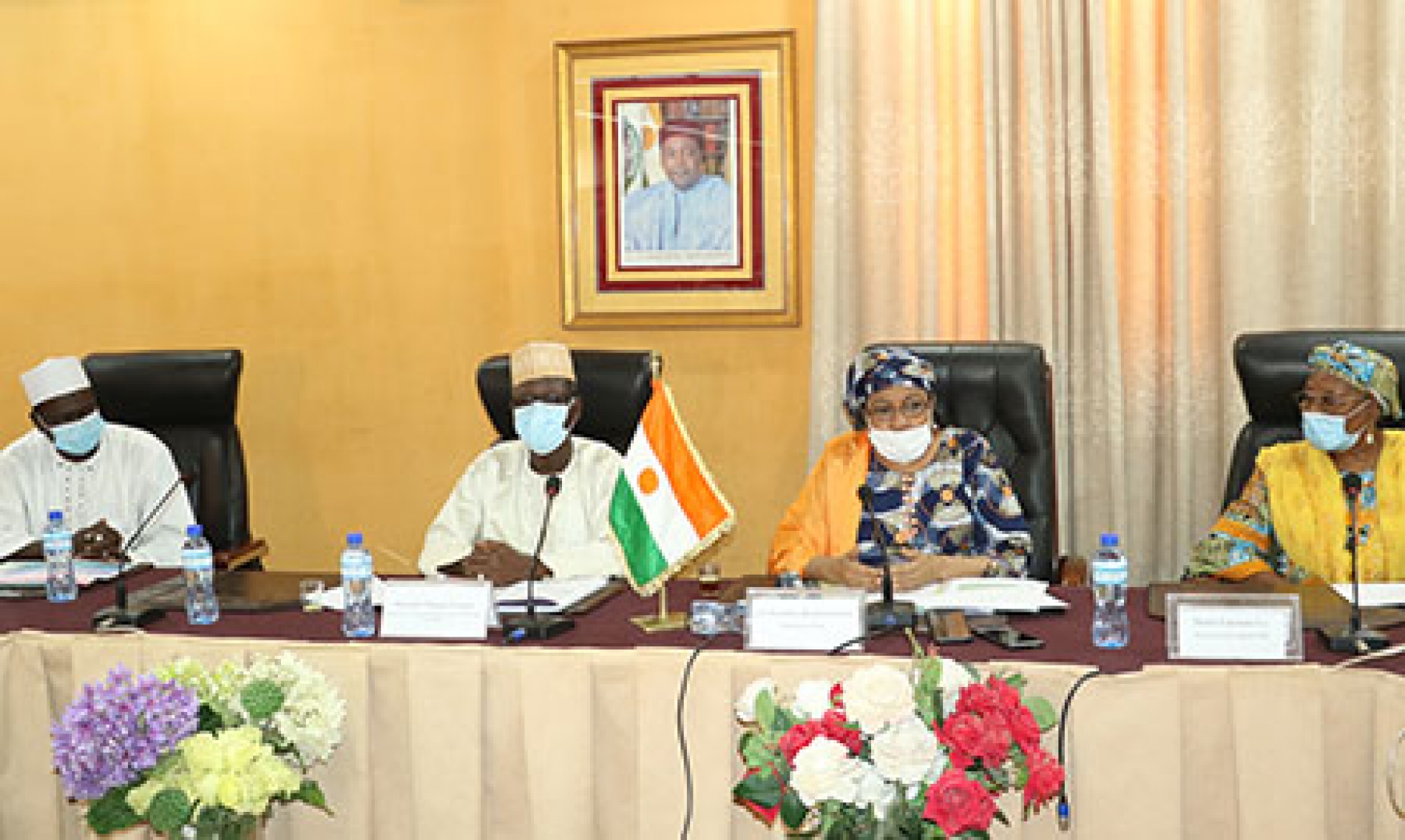 Mobilisation pour la mise en œuvre du plan intégré de la gestion des inondations au Niger : Les ministres en charge du Plan, et de l’Action Humanitaire s’entretiennent avec les chefs des projets et programmes de développement