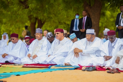 Célébration de la fête de Tabaski édition 2022 : Le Chef de L’Etat a participé à la prière collective à la Grande mosquée de Niamey
