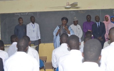 Visite de la ministre de l’Education Nationale au Lycée Professionnel Kalmaharo (LPK) : Dr Elisabeth Sherif encourage les élèves à étudier pour contribuer au développement du Niger