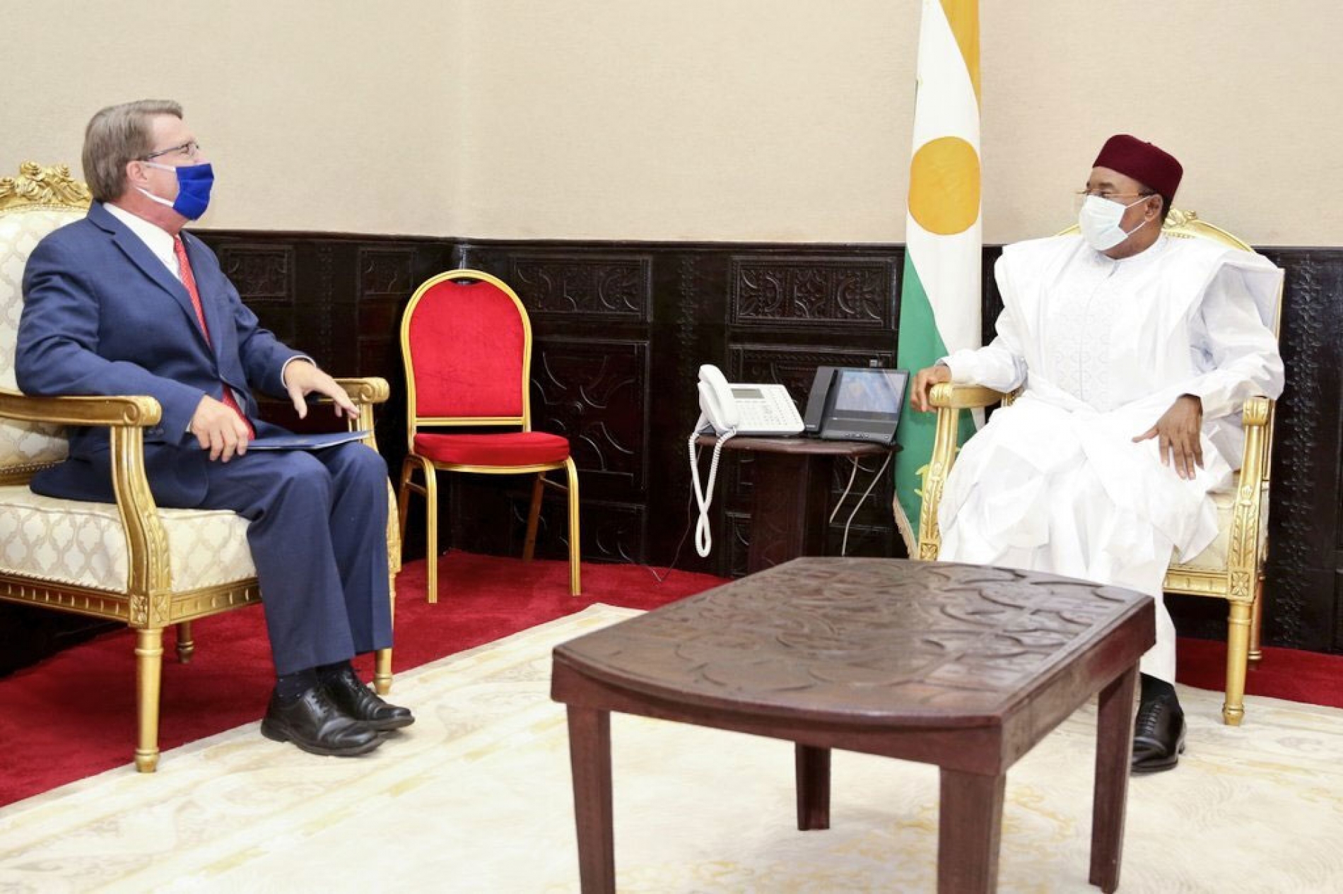 Le Chef de l’Etat reçoit, en audience, l’Ambassadeur des Etats-Unis au Niger, SE. Eric P. Whitaker : L’appui à la lutte contre la Covid-19, à l’agriculture et autres questions, évoqués