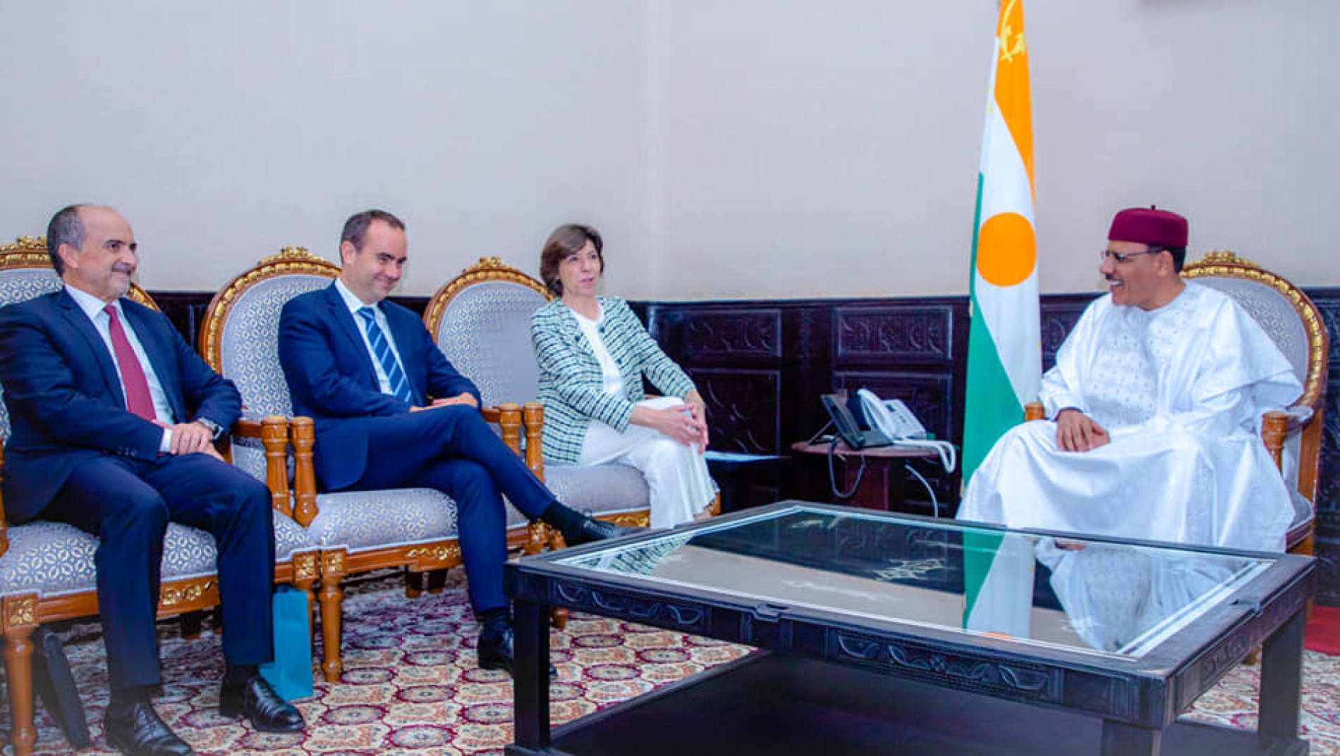 A la Présidence de la République : Le Chef de l’Etat reçoit la ministre française de l’Europe et des Affaires Etrangères et celui des Armées, en visite de travail au Niger