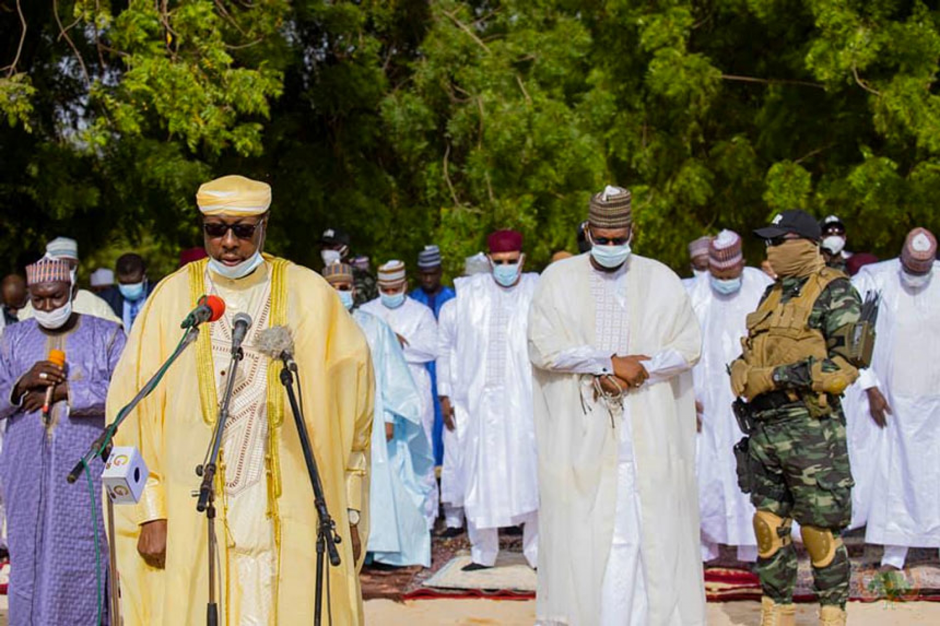 Célébration de la fête de Tabaski 2021 : Le Chef de l’Etat, S.E Mohamed Bazoum, a pris part à la prière collective à la mosquée des Grandes Prières de Niamey