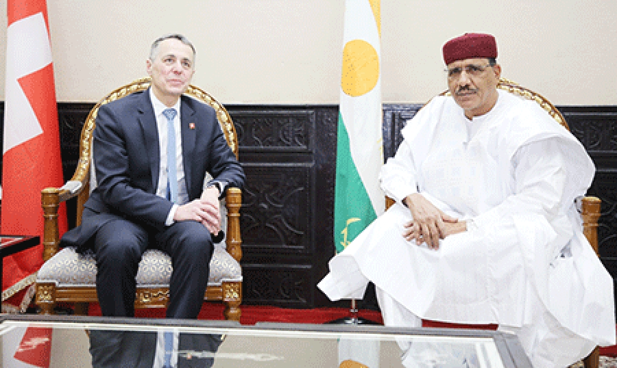 Visite de travail du Président de la Confédération Suisse SE Ignazio Cassis au Niger : Le renforcement de la coopération bilatérale et la situation régionale au centre des échanges avec les autorités